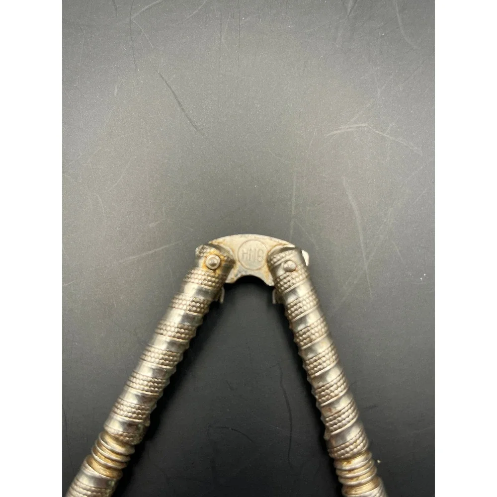 Vtg HNB Silver Tone Metal Nut Cracker Kitchen Tool & Unmarked‎ Nut Cracker